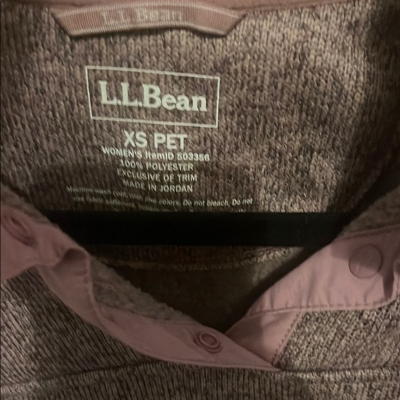 L.L. Bean Purple Fleece Pullover - Picture 3 of 6